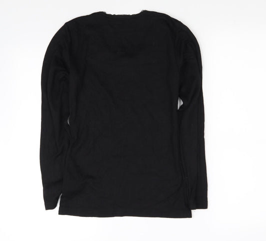Avenue Girls Black Basic T-Shirt Size 12-13 Years