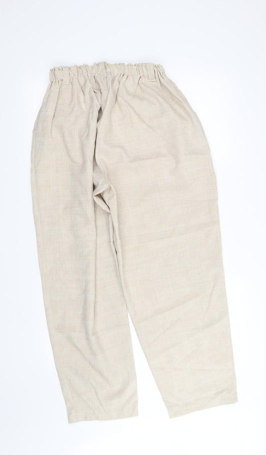 classic and fringe Womens Beige Trousers Size XL L31 in