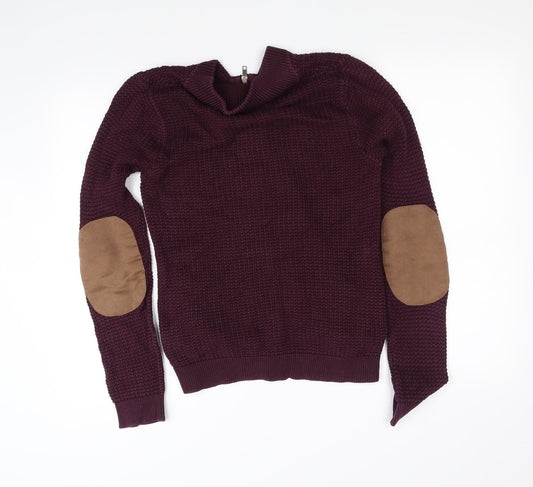 Topman Womens Purple Full Zip Jumper Size XS