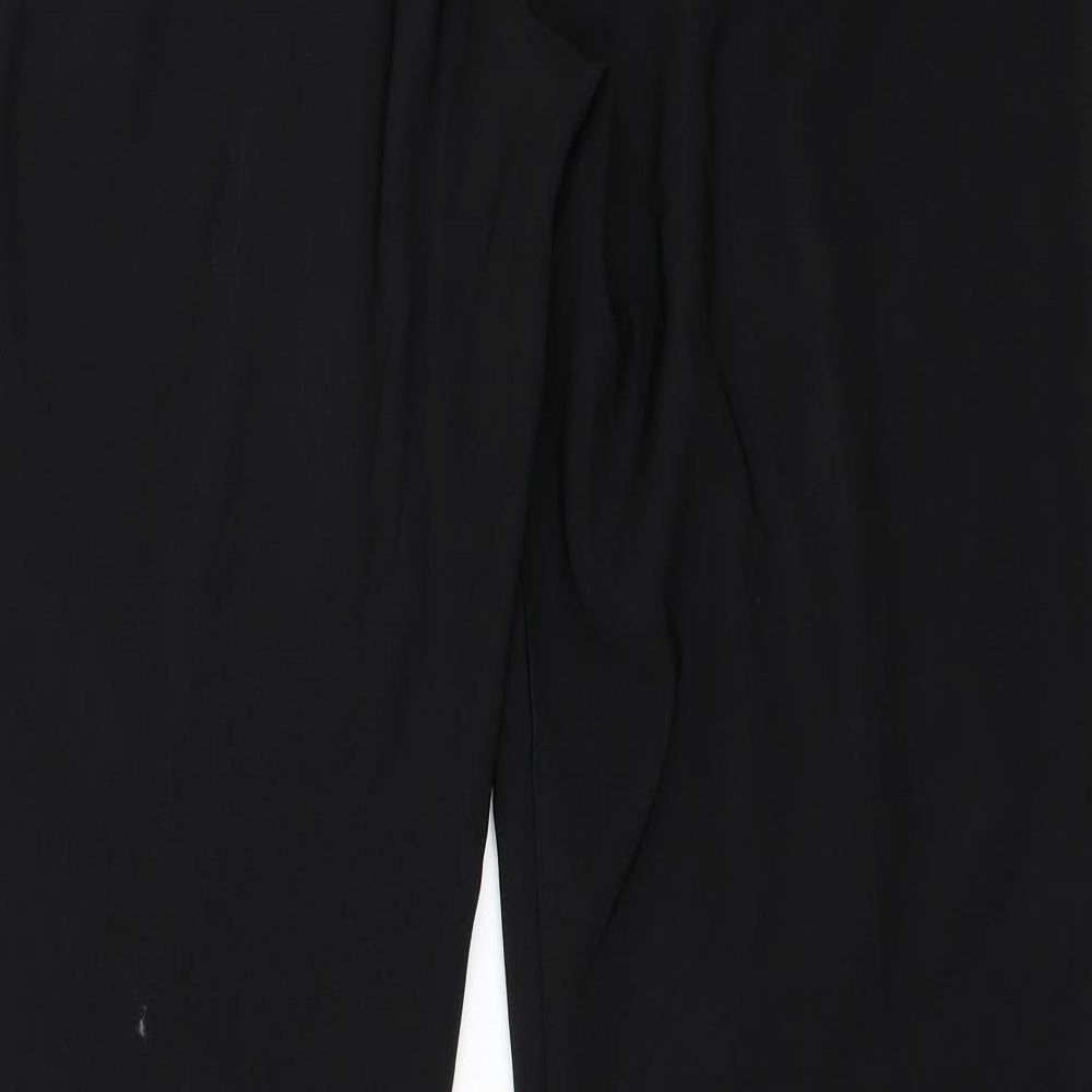 Brand and care label for Evie women’s black trousers, size UK 14, 31-inch leg