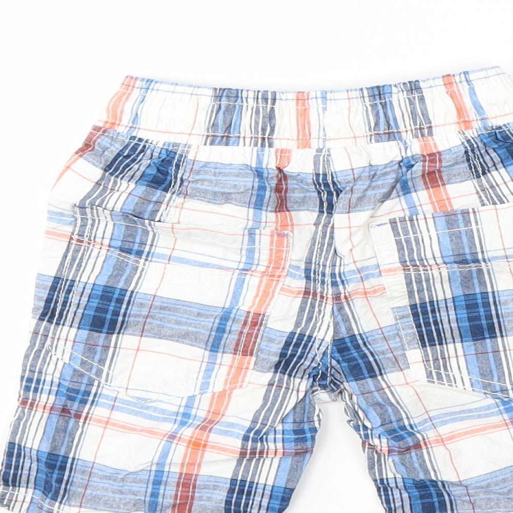 NEXT Boys White Check Bermuda Shorts Size 3 Years