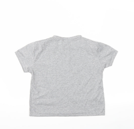In the Style Womens Grey Basic T-Shirt Size 8