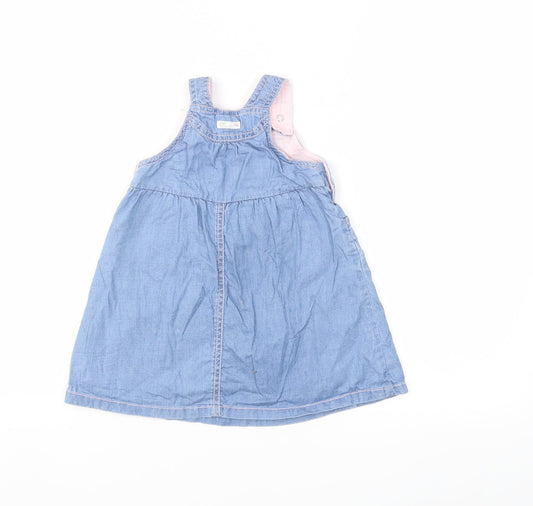 Mothercare Baby Blue Denim Shift Size 9-12 Months