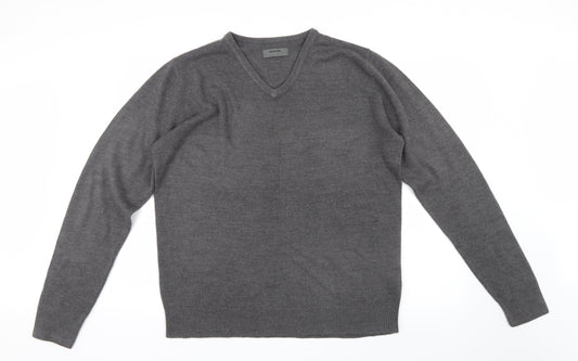 Burton Mens Grey Knit Pullover Jumper Size L