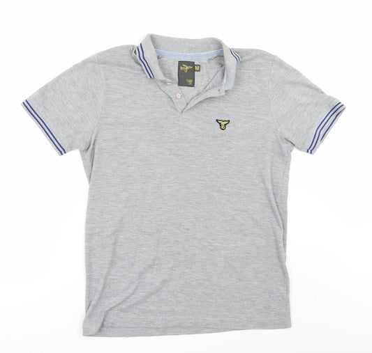 Le Breve Mens Grey Polo Size M