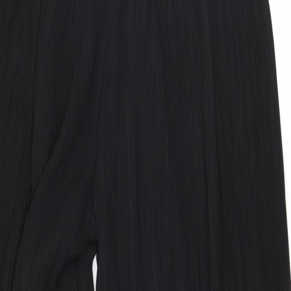 Apri Womens Black Cropped Trousers Size M L20 in - Pleated