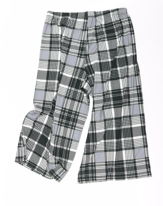 ASOS Womens Grey Check Trousers Size 16 L23 in