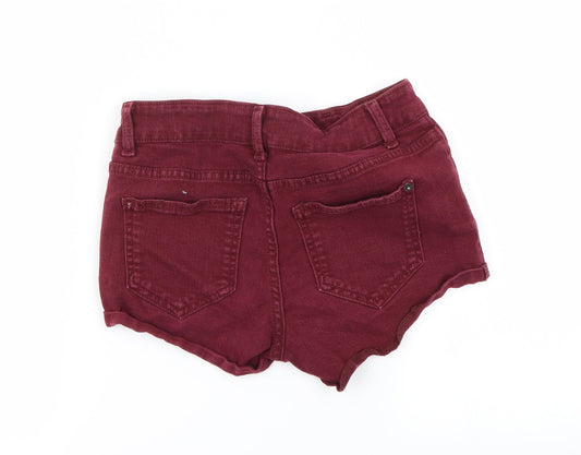 Topshop Womens Purple Cut-Off Shorts Size 26 in