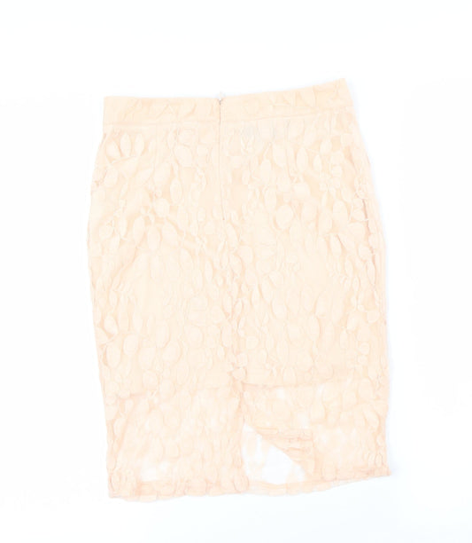 PARISIAN Womens Pink A-Line Skirt Size 8