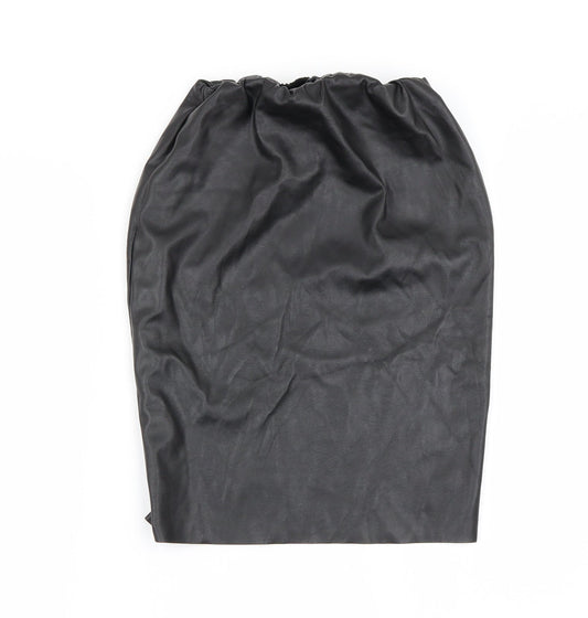 Boohoo Womens Black A-Line Skirt Size 8