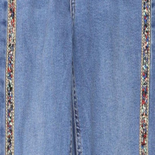 Preworn Womens Blue Straight Jeans Size 23 in L24 in