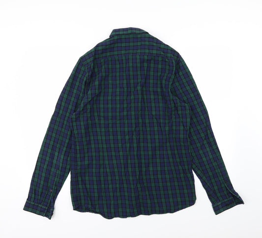 ASOS Mens Blue Striped Button-Up Size M
