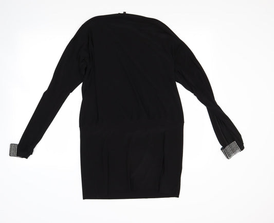 Preworn Womens Black A-Line Size 10