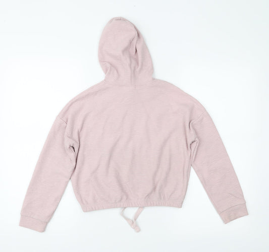 Matalan Girls Pink Pullover Hoodie Size 9 Years