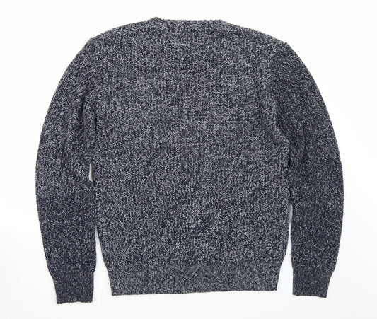 Cedar Wood Mens Blue Pullover Jumper Size M