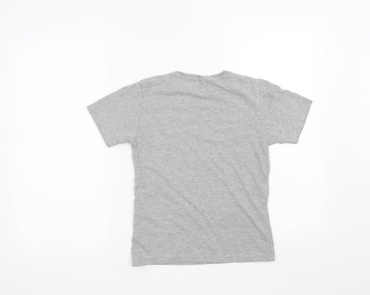 Rebel Boys Grey Pullover T-Shirt Size 9-10 Years - Los Angeles Iron & Wheels