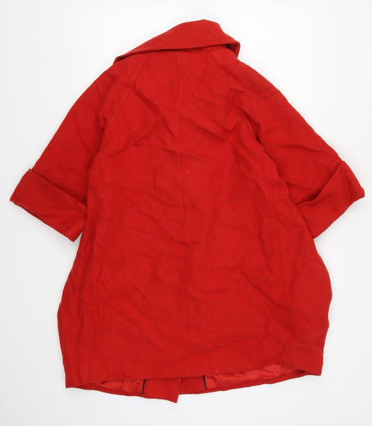Per Una Womens Red Jacket Coat Size 10