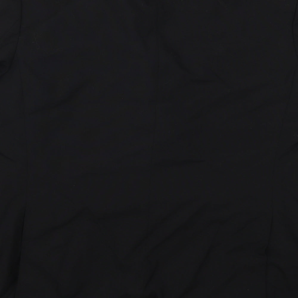 Brand and care label for Varteks men’s black jacket suit jacket, size 40