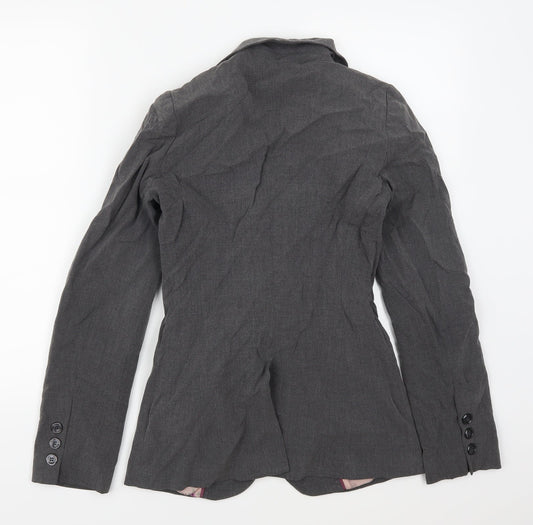 New Look Womens Grey Jacket Suit Jacket Size 8
