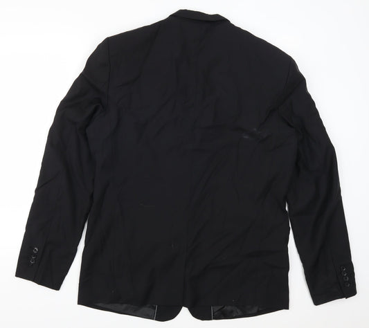 SUIT Mens Black Jacket Suit Jacket Size 42