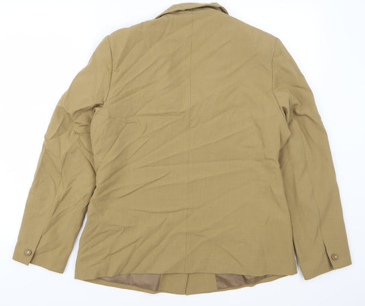 Daxon Womens Beige Jacket Suit Jacket Size 14