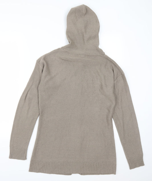 Ambiance Womens Brown Cardigan Jumper Size L