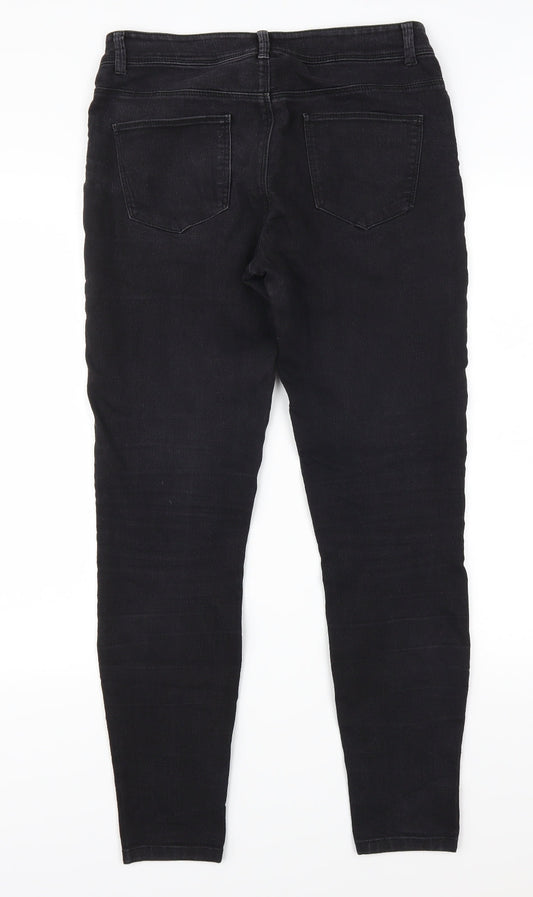 Denim Co Womens Grey Denim Skinny Jeans Size 10 L29 in