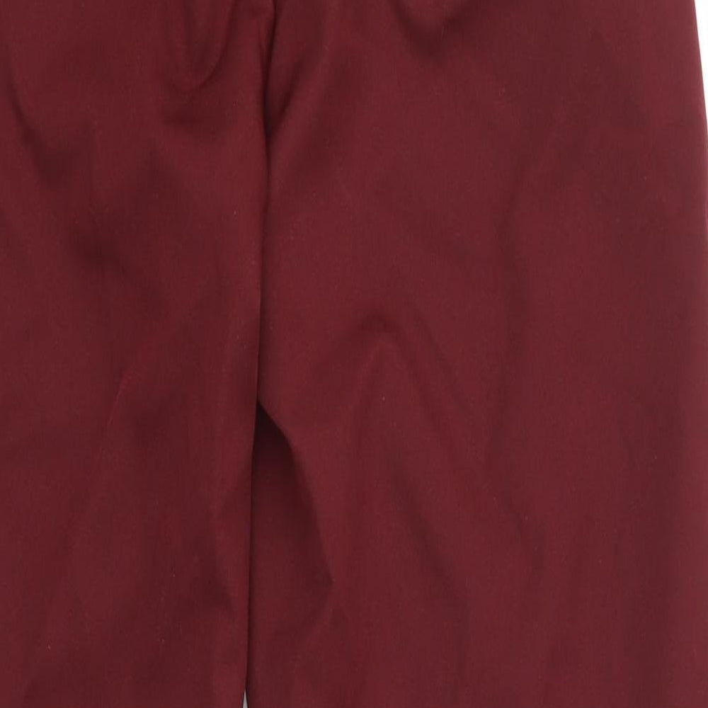 Brand and care label for NewLook women’s purple trousers, size UK 6