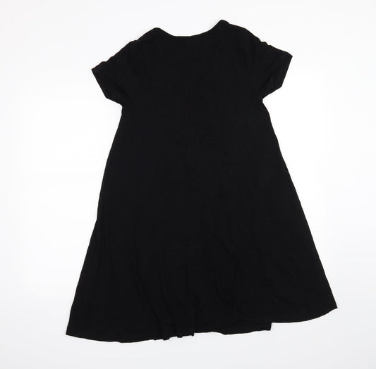 ASOS Womens Black T-Shirt Dress Size 4