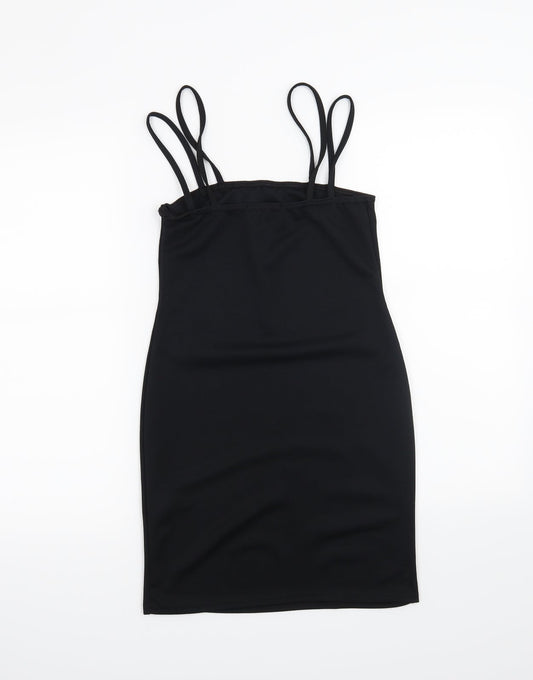 Missguided Womens Black A-Line Size 8