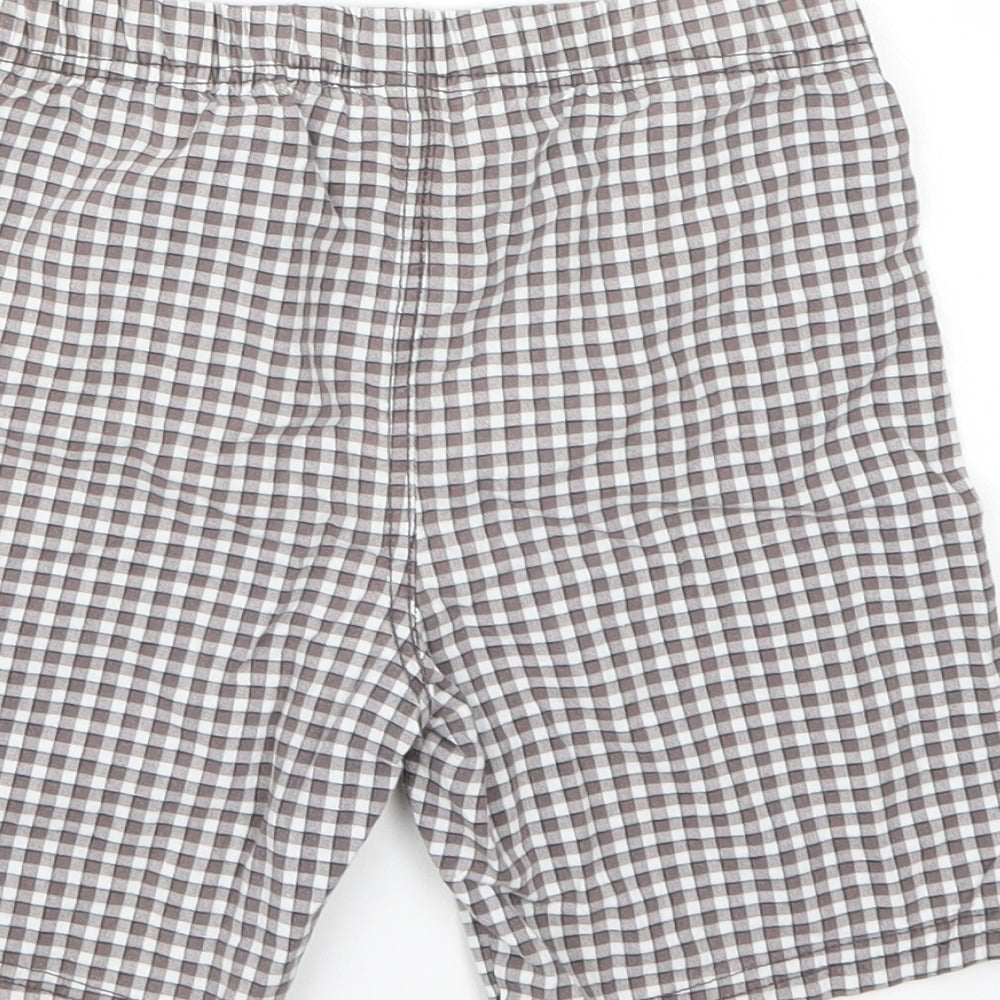 Carters Boys Grey Check Chino Shorts Size 5 Years