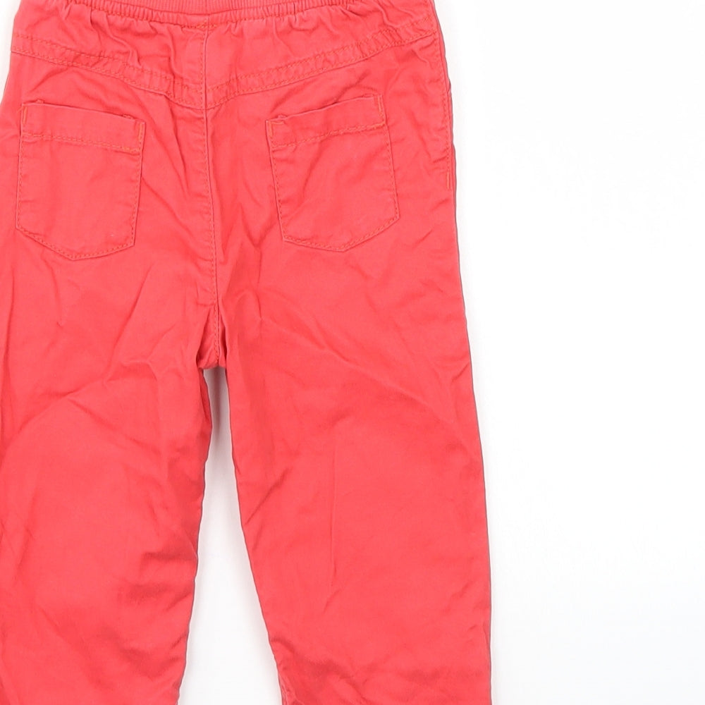 Marks and Spencer Baby Red Jogger Trousers Size 12 Months