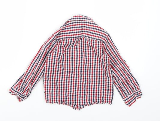 Rebel Boys Red Check Basic Button-Up Size 4-5 Years