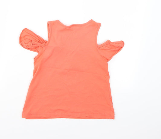 Matalan Girls Pink Basic T-Shirt Size 6 Years - Salmon Pink