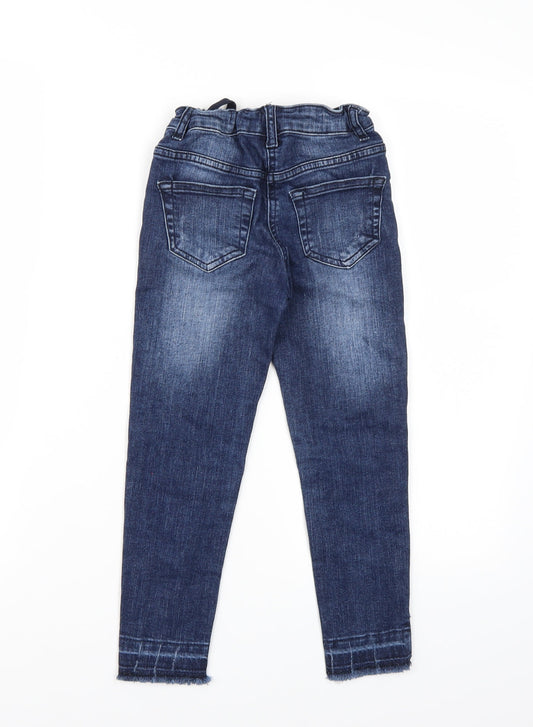 Matalan Girls Blue Denim Skinny Jeans Size 7 Years
