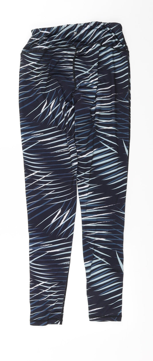 workout Womens Blue Jogger Leggings Size 8 L26 in