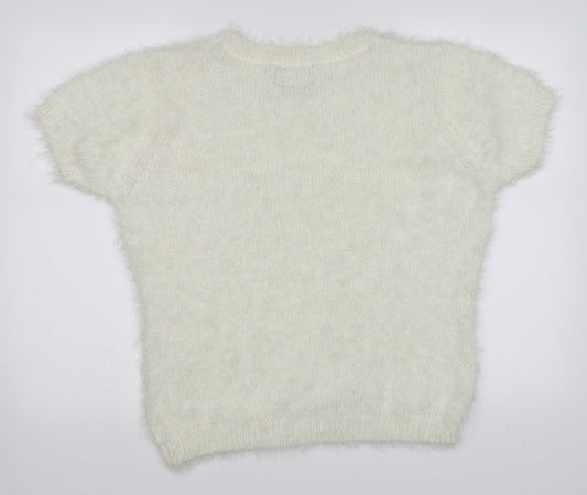 Originals Knitwear Womens White Pullover Jumper Size L
