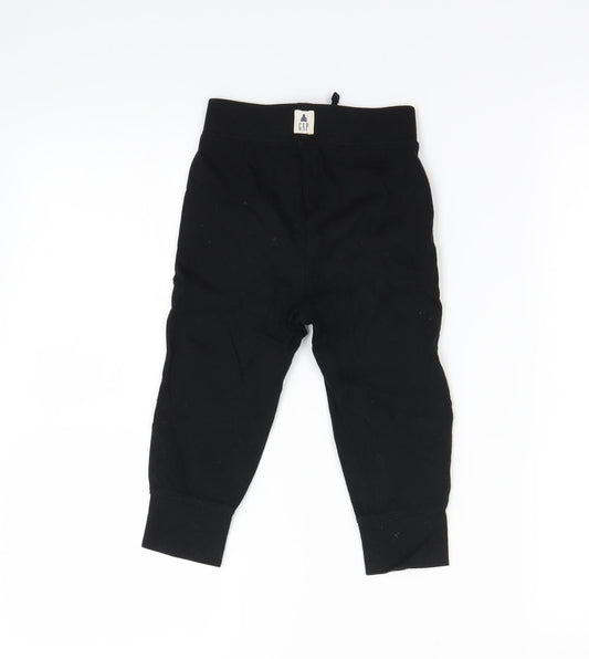 Gap Boys Black Jogger Trousers Size 2 Years