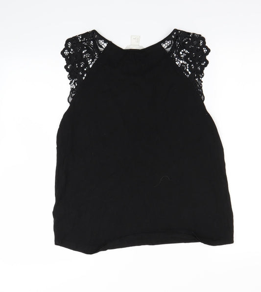 H&M Womens Black Basic Tank Size S