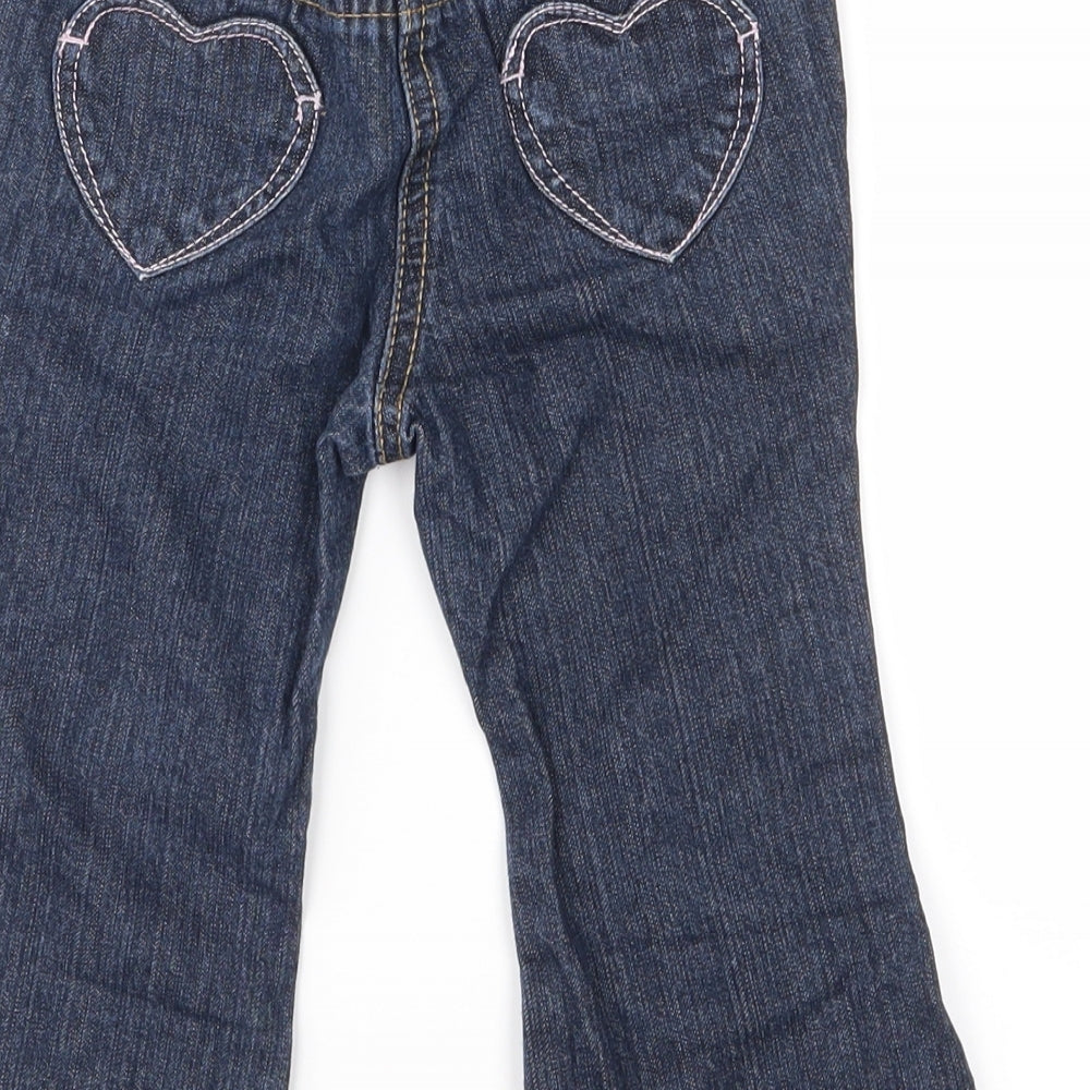 Brand and care label for Baby club Baby Blue Cropped Jeans, size 12, Months