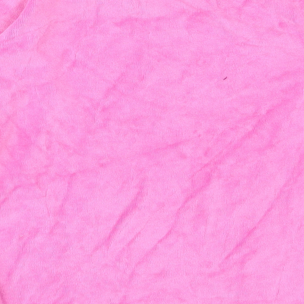 Brand and care label for Papagino girls’ pink jumper, size 2, years