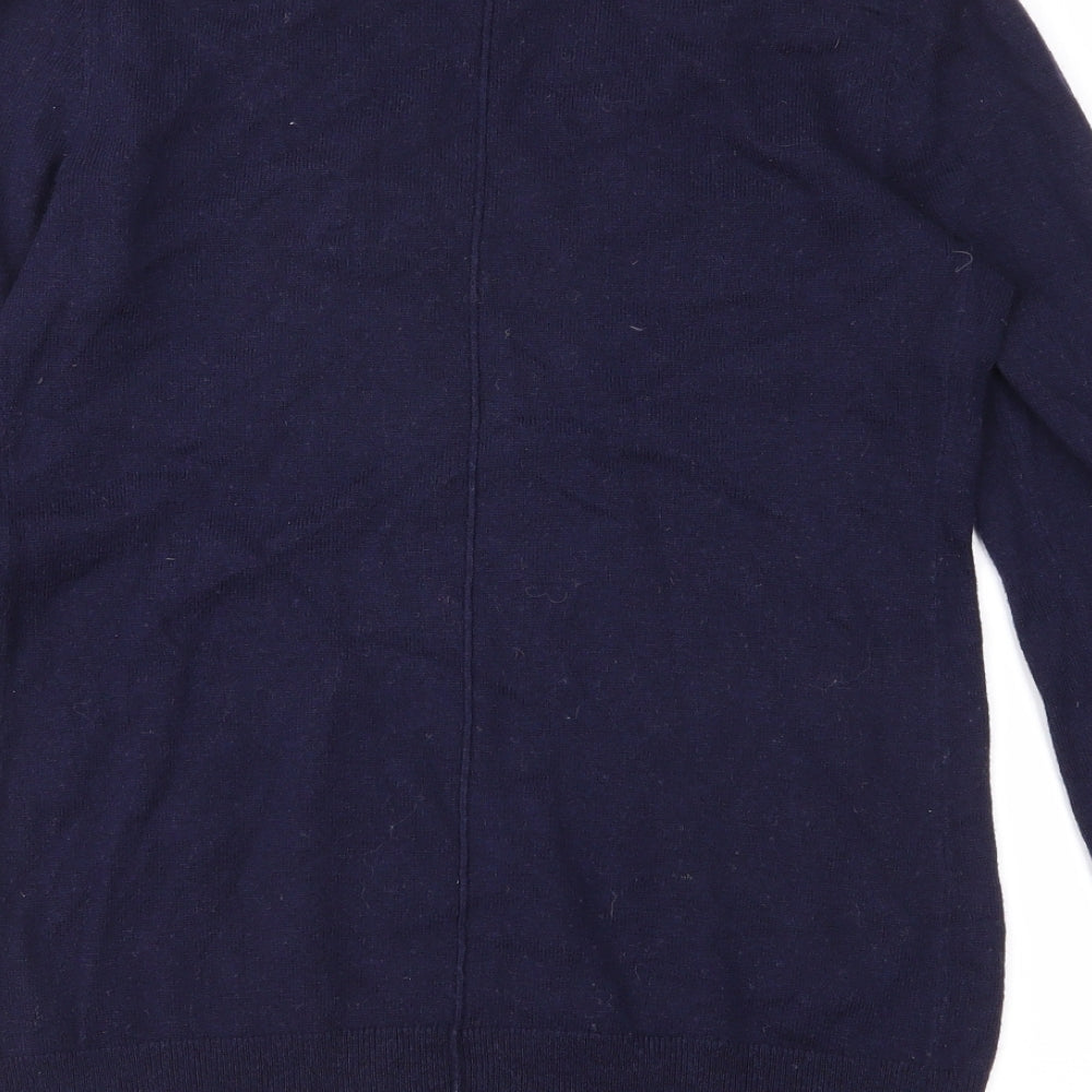 Brand and care label for Gap women’s blue jumper, size XS