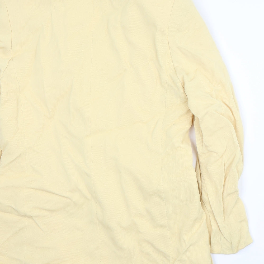 Libra Womens Yellow Jacket Suit Jacket Size 12