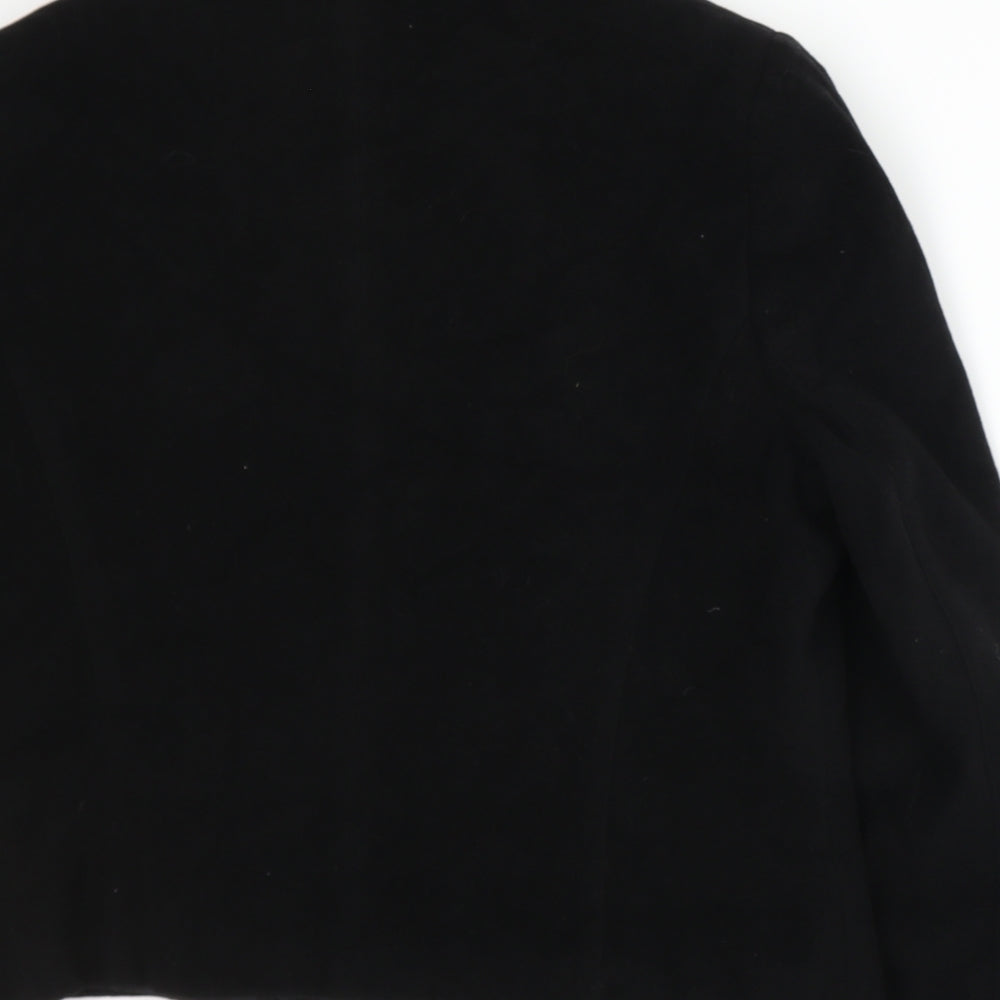 Brand and care label for EWM women’s black jacket suit jacket, size UK 16