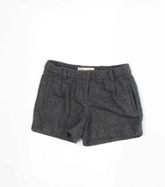 Additional front view of Zara girls’ grey hot pants shorts, size 5, years