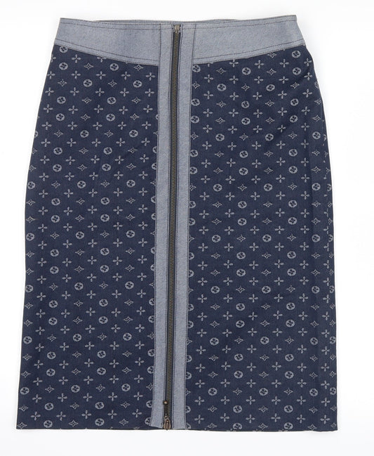 no brand Womens Blue Straight & Pencil Skirt Size 10
