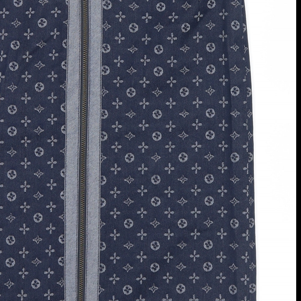 no brand Womens Blue Straight & Pencil Skirt Size 10