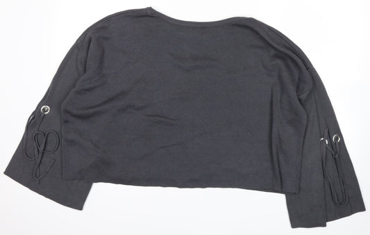 New Look Womens Grey Pullover Jumper Size 12