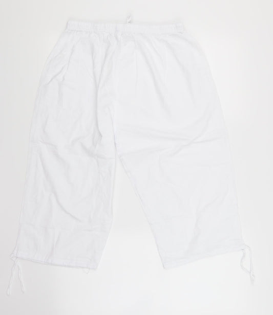 eliane Womens White Boyfriend Shorts Size XL