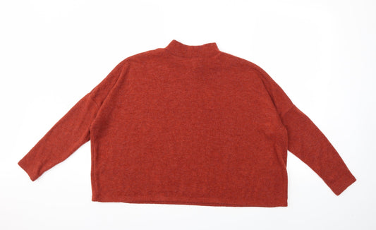 H&M Womens Brown Knit Pullover Jumper Size S